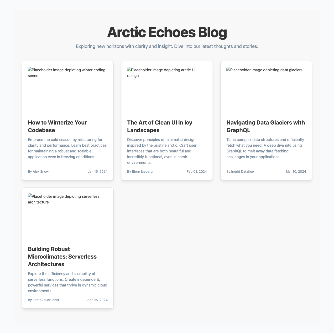 Arctic Echoes Blog Grid