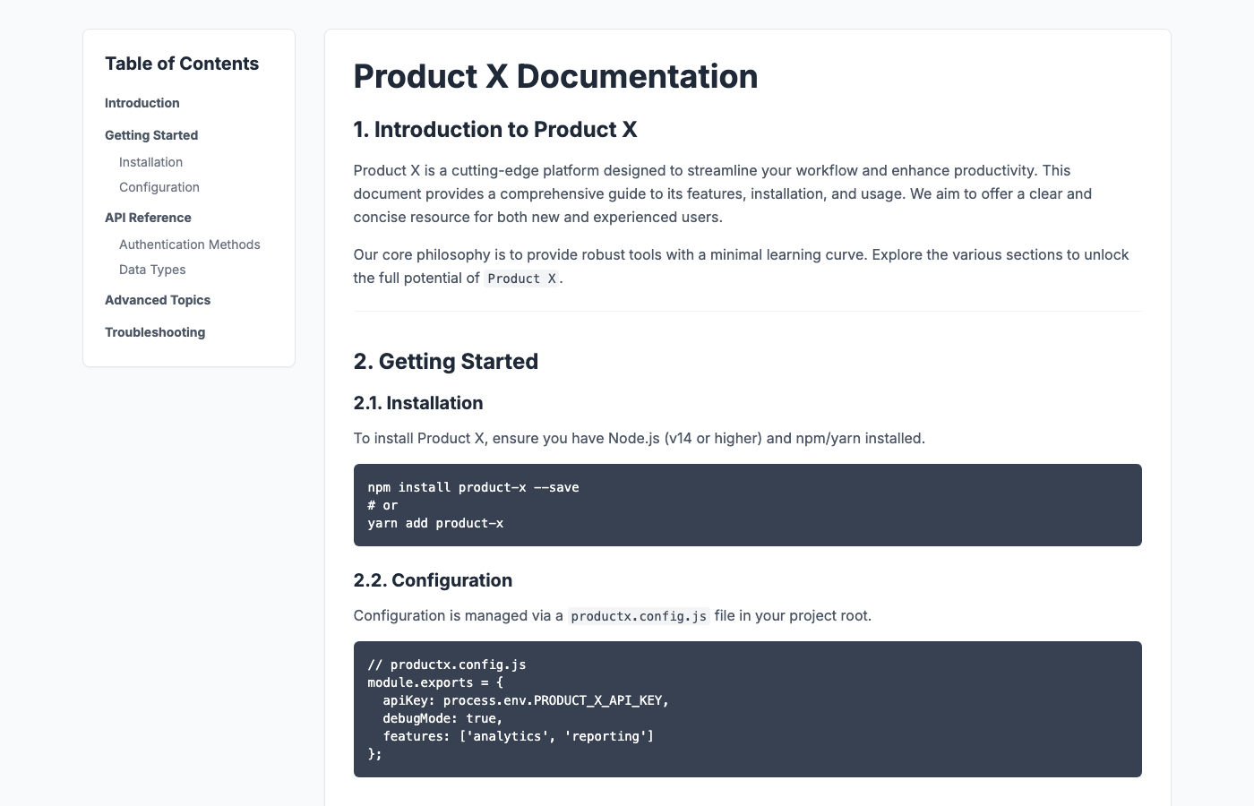 Notion-Inspired Multi-Column Technical Doc Component