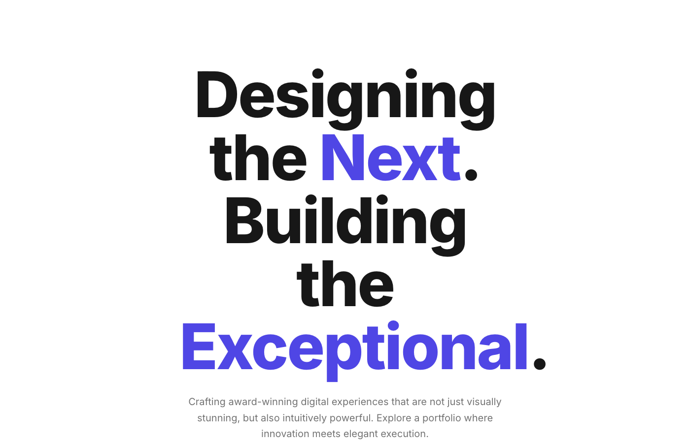 Stripe-Inspired Portfolio Hero: Visionary Impact