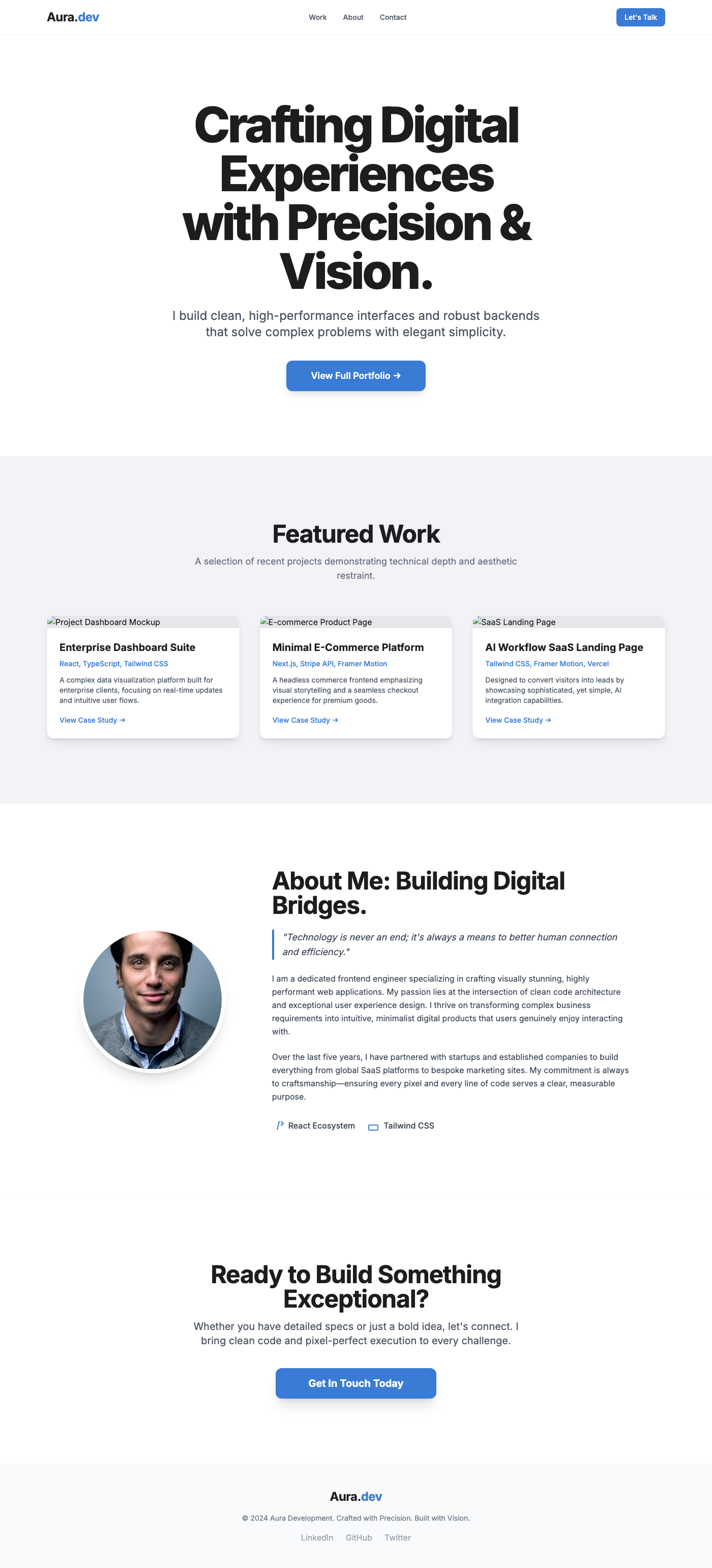 Elegant Showcase of Craftsmanship and Vision