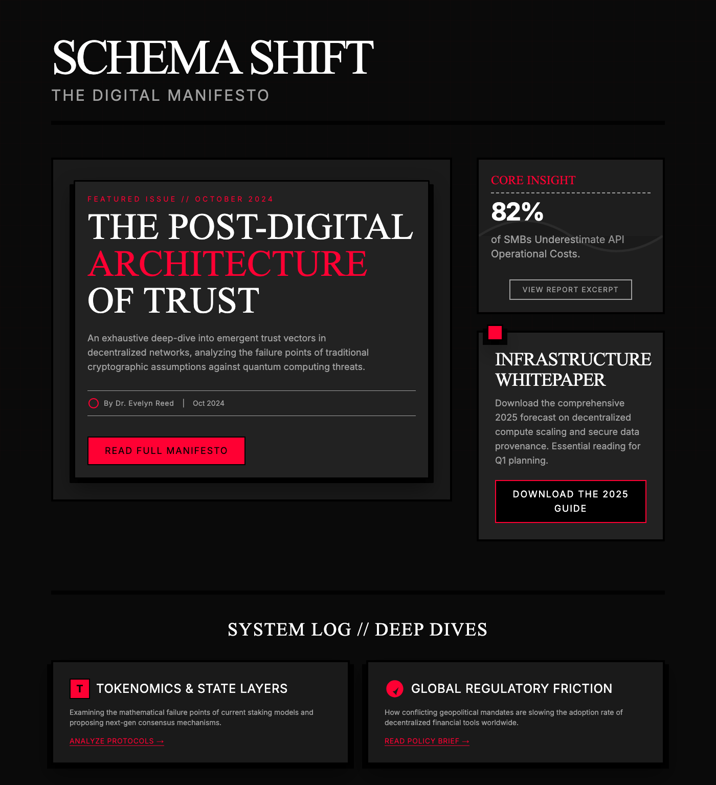 Schema Shift: The Digital Manifesto