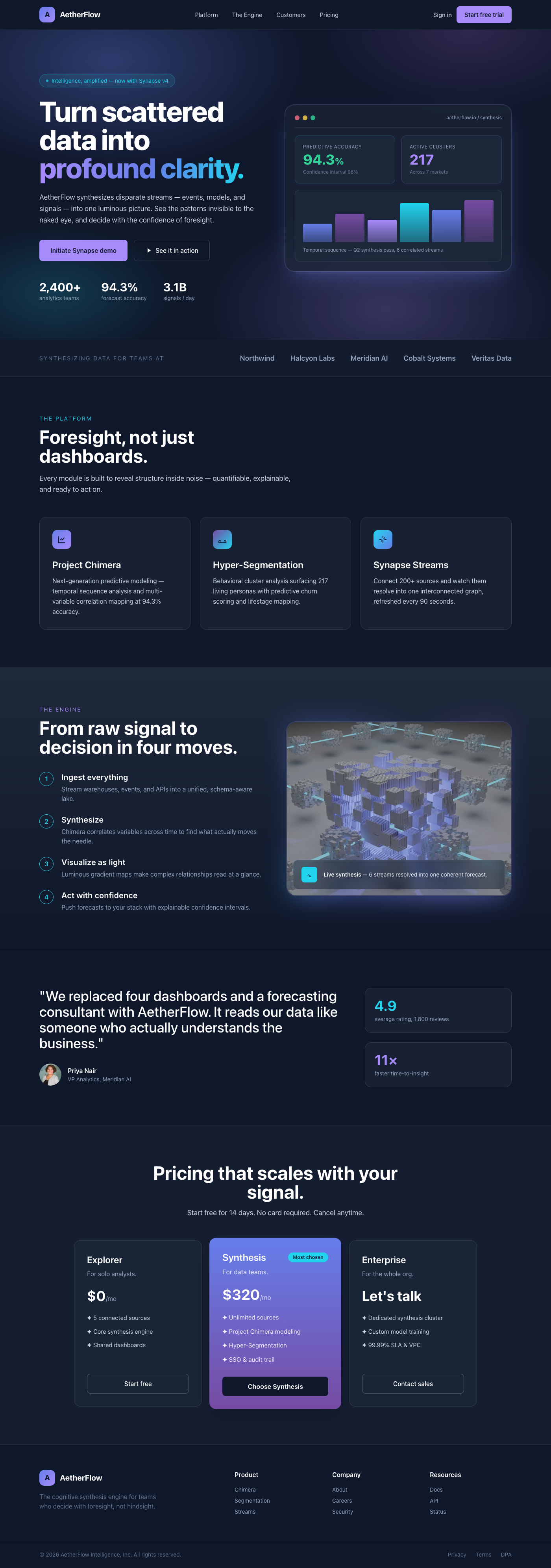AetherFlow: Cognitive Synthesis Engine