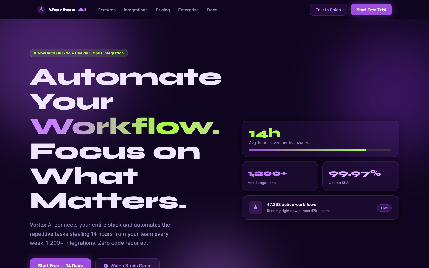 Vortex AI — Workflow Automation Platform